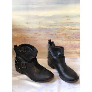 Black Studded Booties